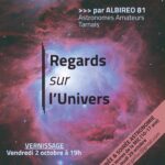 Affiche de l’exposition photo Regards sur l’Univers organisée par Albireo 81 à la MJC de Gaillac